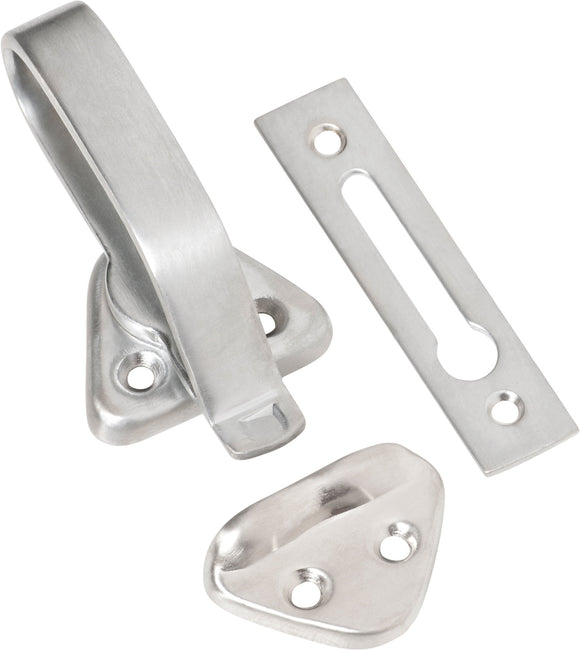 Hopper Window Fastener Satin Chrome L74xW39xP31mm