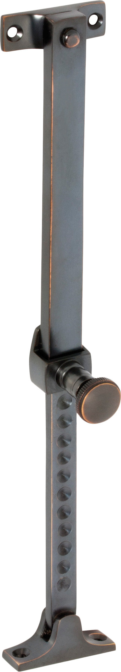 Casement Stay Telescopic Screw Down Antique Copper L200-295mm