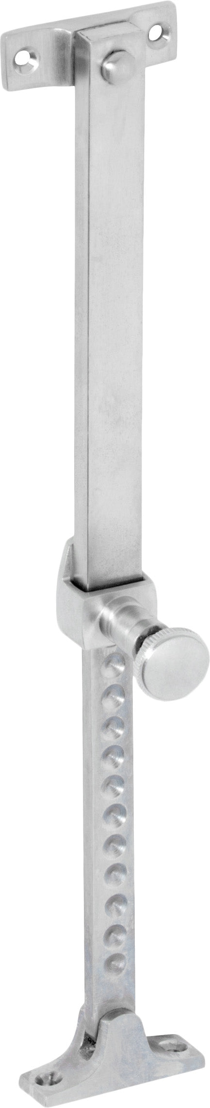 Casement Stay Telescopic Screw Down Satin Chrome L200-295mm