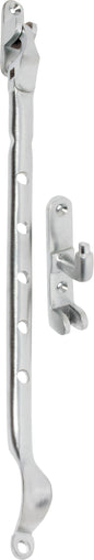 Casement Stay Sidemount Satin Chrome L300mm