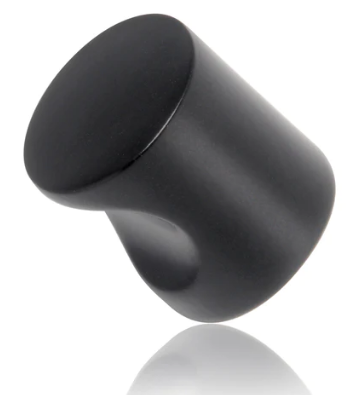 Mardeco 1160L Cabinet Knob Large 25mm Finish Available In 4 Colours : Black ,Brushed Nickel ,Satin Chrome ,White