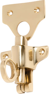 Fanlight Catch Polished Brass H50xW59mm