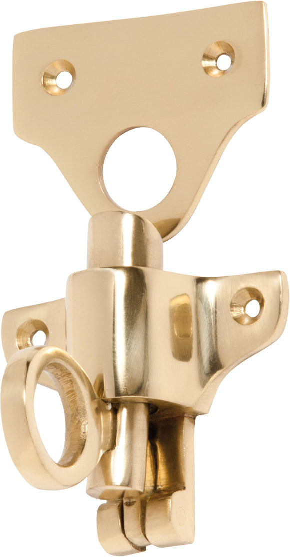 Fanlight Catch Polished Brass H50xW59mm