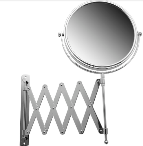 Jaeco Extendable Reversible 3 x Magnifying Mirror Chrome Finish