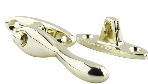 Jaeco Wedge Fastener Solid Brass In 5 Colours : Chrome ,Florentine Bronze ,Polished Brass ,Satin Chrome ,Satin Nickel