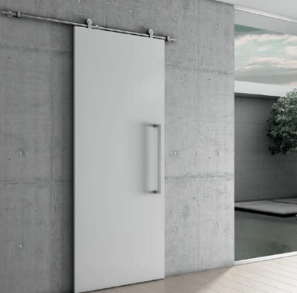 JNF Set for Wood Sliding Door System A1 And A9 SYSTEM ( Ø25 - 120kg ) (Wheels, Stoppers and Floor Guide ) Stainless Steel