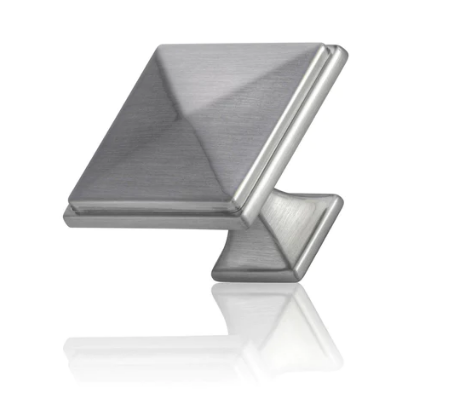 Mardeco 1189 Cabinet Knob Overall Size 32mm x 32mm Available in 3 Colours : Brushed Nickel ,Bronze & Satin Brass