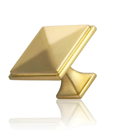Mardeco 1189 Cabinet Knob Overall Size 32mm x 32mm Available in 3 Colours : Brushed Nickel ,Bronze & Satin Brass