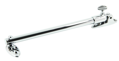 Jaeco Telescopic Stay 200mm - Side Hung Window In 6 Colours : Brass Plate ,Chrome ,Florentine Bronze ,Satin Chrome ,Satin Nickel ,White
