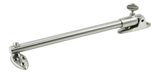 Jaeco Telescopic Stay 200mm - Side Hung Window In 6 Colours : Brass Plate ,Chrome ,Florentine Bronze ,Satin Chrome ,Satin Nickel ,White