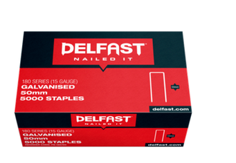 Delfast 15gauge Galvanised 180 Series Staples - Box 5000.