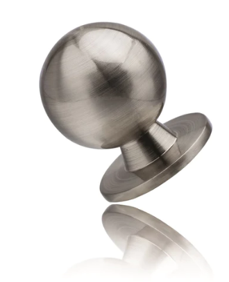 Mardeco 1172 Cabinet Knob Diameter 22mm Finish Brushed Nickel