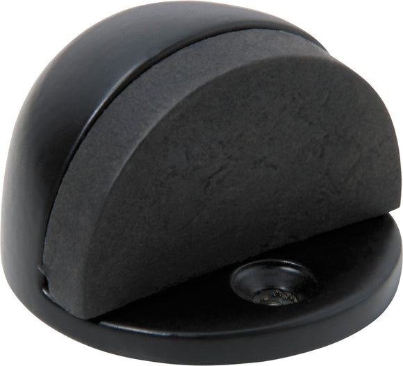 Door Stop Oval Matt Black H29xD40mm