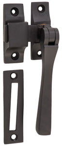 Casement Fastener Square Matt Black W35xP30