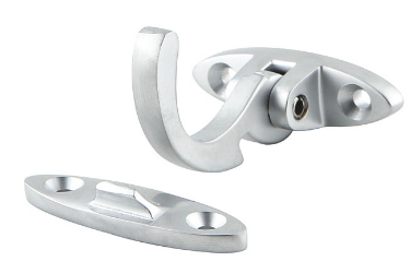 Jaeco Spur Fastener Spring Catch Solid Brass In 6 Colours : Chrome ,Florentine Bronze ,Polished Brass ,Satin Chrome ,Satin Nickel ,White