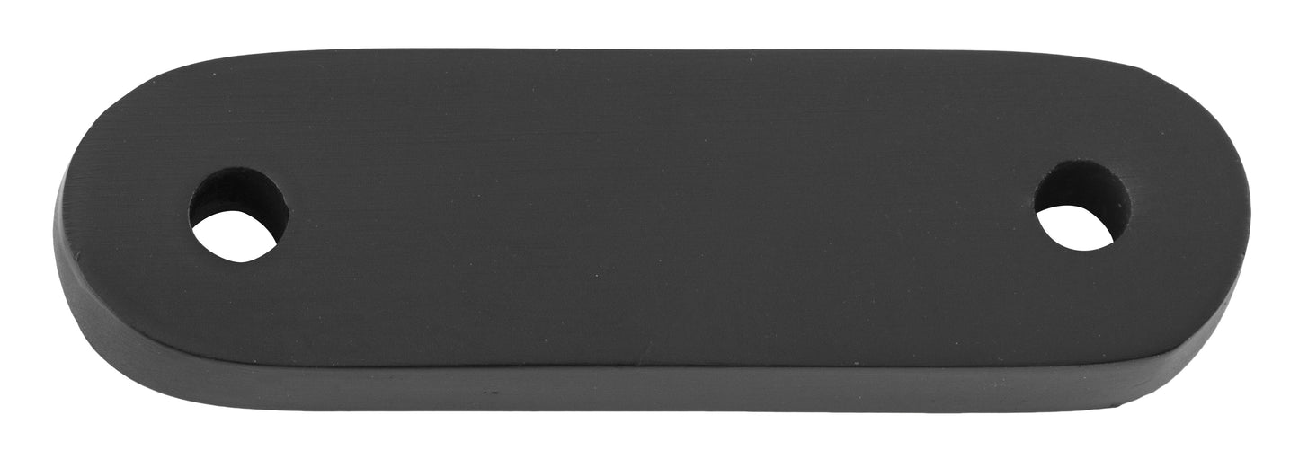Casement Fastener Spacer Teardrop Matt Black H55xW16xT6mm CTC 39mm (+/-1mm)