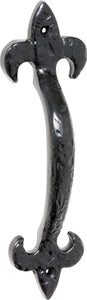 Pull Handle Iron Fleur-de-lis Matt Black H180xP32mm