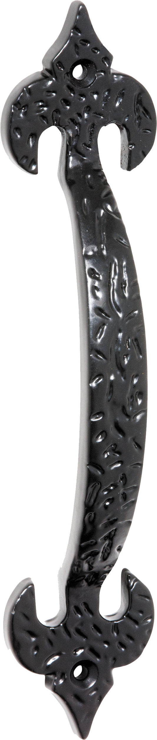 Pull Handle Iron Fleur-de-lis Matt Black H175xP29mm