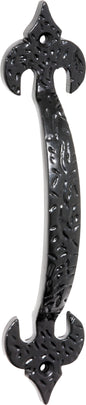 Pull Handle Iron Fleur-de-lis Matt Black H175xP29mm