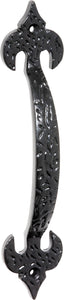 Pull Handle Iron Fleur-de-lis Matt Black H175xP29mm
