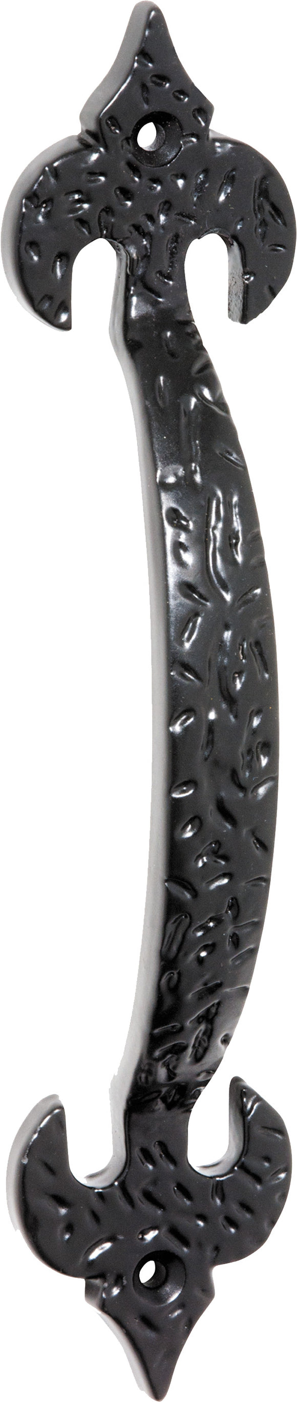 Pull Handle Iron Fleur-de-lis Matt Black H175xP29mm