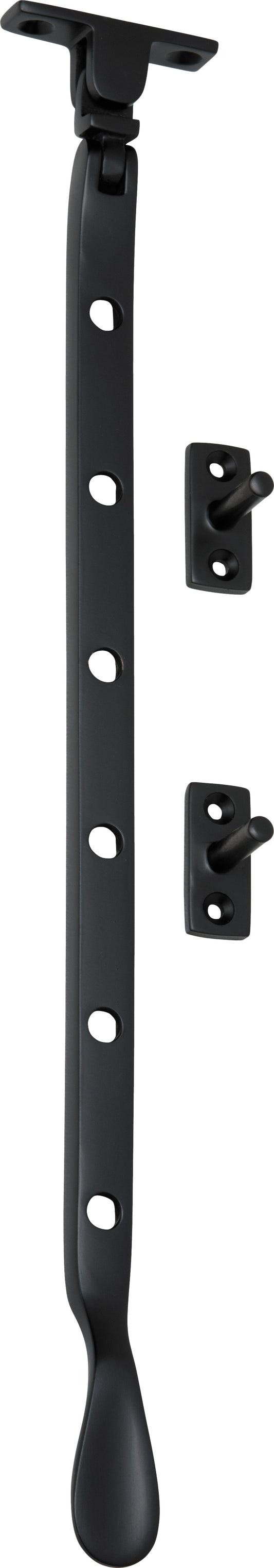 Casement Stay Base Fix Large Matt Black L300mm