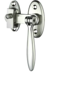Jaeco Zinc French Door Fastener In 3 Colours : Chrome ,Satin Chrome ,Satin Nickel