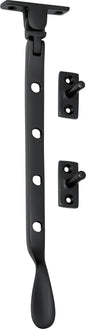 Casement Stay Base Fix Small Matt Black L200mm