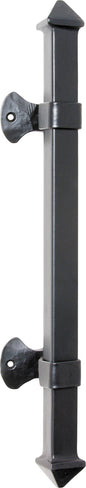 Pull Handle Iron Square Matt Black H450xP62mm