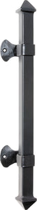 Pull Handle Iron Square Matt Black H450xP62mm