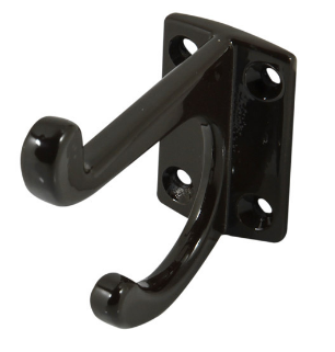Jaeco Hat and Coat Hook In 6 Colours : Brass Plate ,Chrome ,Florentine Bronze ,Satin Chrome ,Satin Nickel ,White