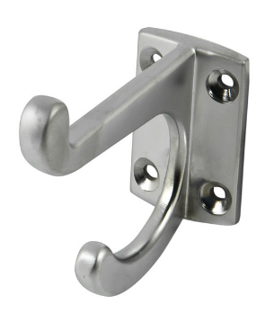 Jaeco Hat and Coat Hook In 6 Colours : Brass Plate ,Chrome ,Florentine Bronze ,Satin Chrome ,Satin Nickel ,White
