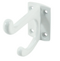 Jaeco Hat and Coat Hook In 6 Colours : Brass Plate ,Chrome ,Florentine Bronze ,Satin Chrome ,Satin Nickel ,White