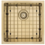 MERCER AURORA AA402 SINGLE BOWL WITH MATCHING GRID IN 4 COLOURS - GUN METAL, BRASS, COPPER, BLACK.
