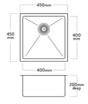 MERCER AURORA AA402 SINGLE BOWL WITH MATCHING GRID IN 4 COLOURS