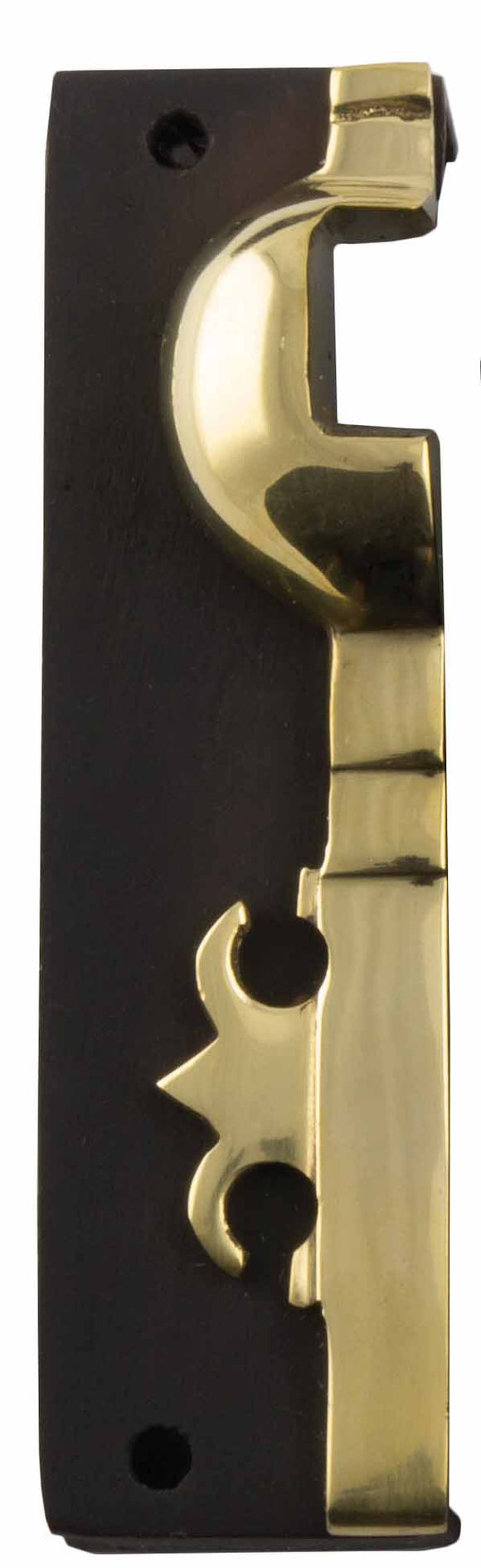 Rim Lock Box Keeper Unlacquered Brass Antique Finish H120xW32mm