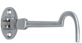 MILES NELSON CABIN HOOK 8MM x 90MM IN 4 COLOURS : BRASS ,FLORENTINE BRONZE ,CHROME ,SATIN CHROME FINISH