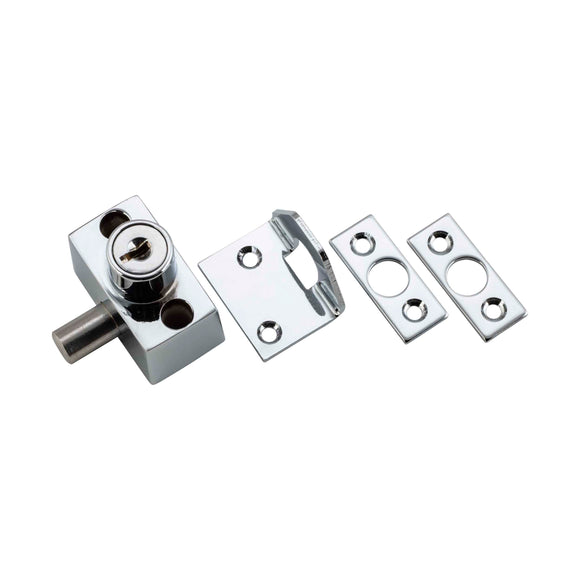 Sash / Sliding Window Lock Zinc Alloy Chrome Plated L43xW40xH41mm