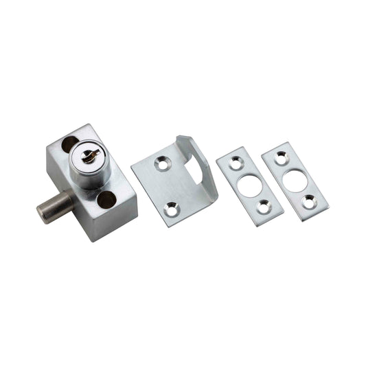 Sash / Sliding Window Lock Zinc Alloy Satin Chrome L43xW40xH41mm