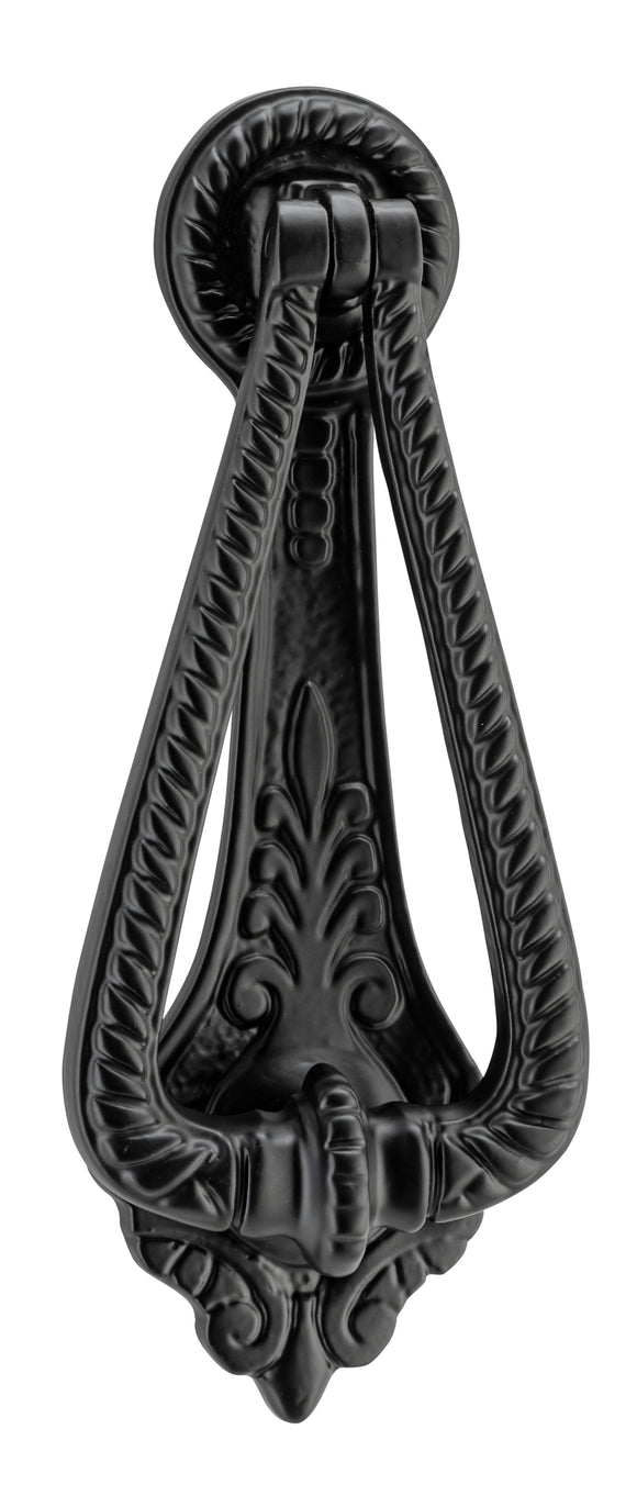 Door Knocker Edwardian Matt Black H175xW70mm