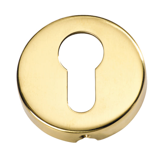 Escutcheon Sheet Brass Euro Polished Brass D50xP10mm