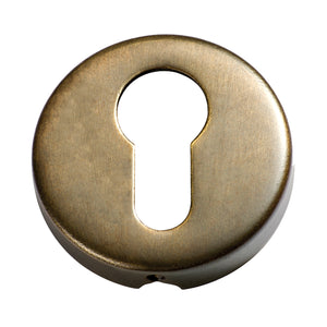 Escutcheon Sheet Brass Euro Antique Brass D50xP10mm