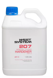 West Systems 207 Hardener 333 ml,1.33Litres,3.35Litres,6.7Litres