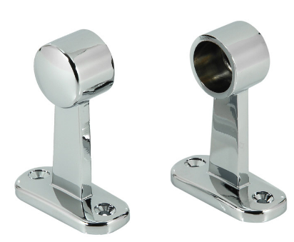 Jaeco Towel Rail Brackets 20mm (Pair) In 2 Colours : Chrome ,White