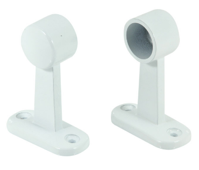 Jaeco Towel Rail Brackets 20mm (Pair) In 2 Colours : Chrome ,White
