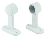 Jaeco Towel Rail Brackets 20mm (Pair) In 2 Colours : Chrome ,White