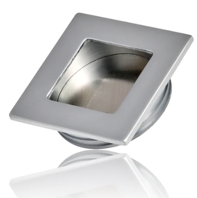 Mardeco 3038L Flush Pull  Size 40mm ,Overall Size 46 x 46mm Available In 3 Sizes Brushed Nickel ,Satin Chrome