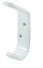 Jaeco Hat and Coat Hook (Aluminium) School spec In 3 Colours : Clear ,Chrome ,White