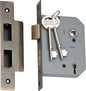 Mortice Lock 5 Lever Antique Brass CTC57mm Backset 57mm