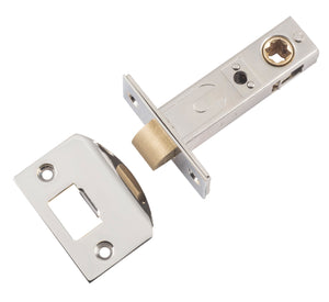 Tube Latch Split Cam Hard Sprung 'D' Striker Polished Nickel Backset 60mm